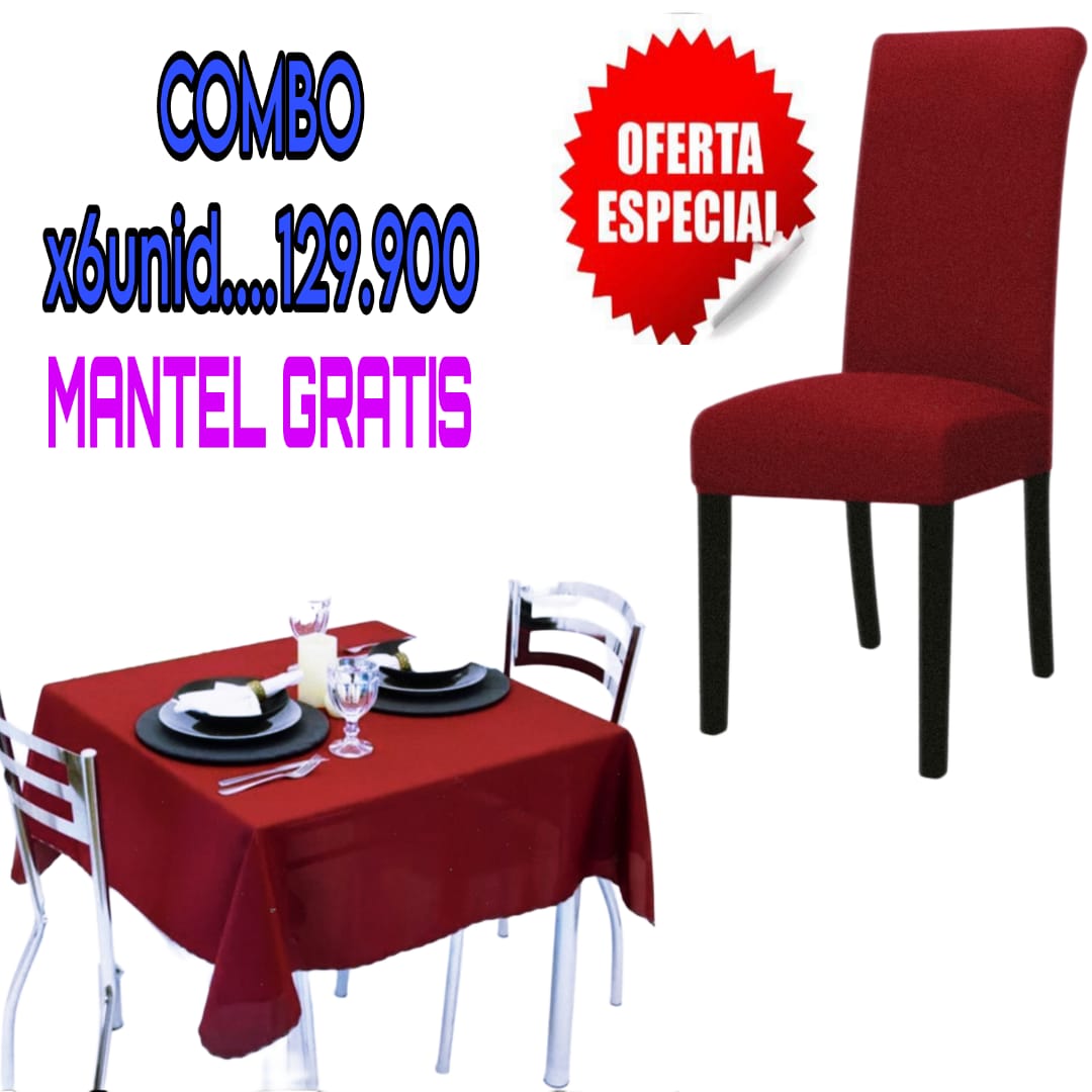 FUNDA AJUSTABLE PARA SILLAS DE COMEDOR 5/5⭐️⭐️⭐️⭐️⭐️