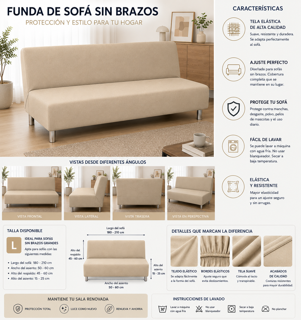 OFERTA EN FUNDAS PREMIUM PARA SOFA CAMA 5/5 ⭐️⭐️⭐️⭐️⭐️