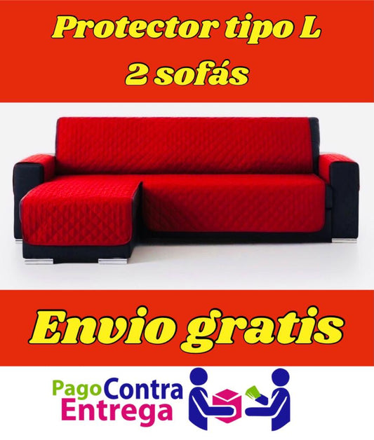 PROTECTOR PARA SOFA SALA L TIPO 2 SOFAS ⭐️⭐️⭐️⭐️⭐️5/5